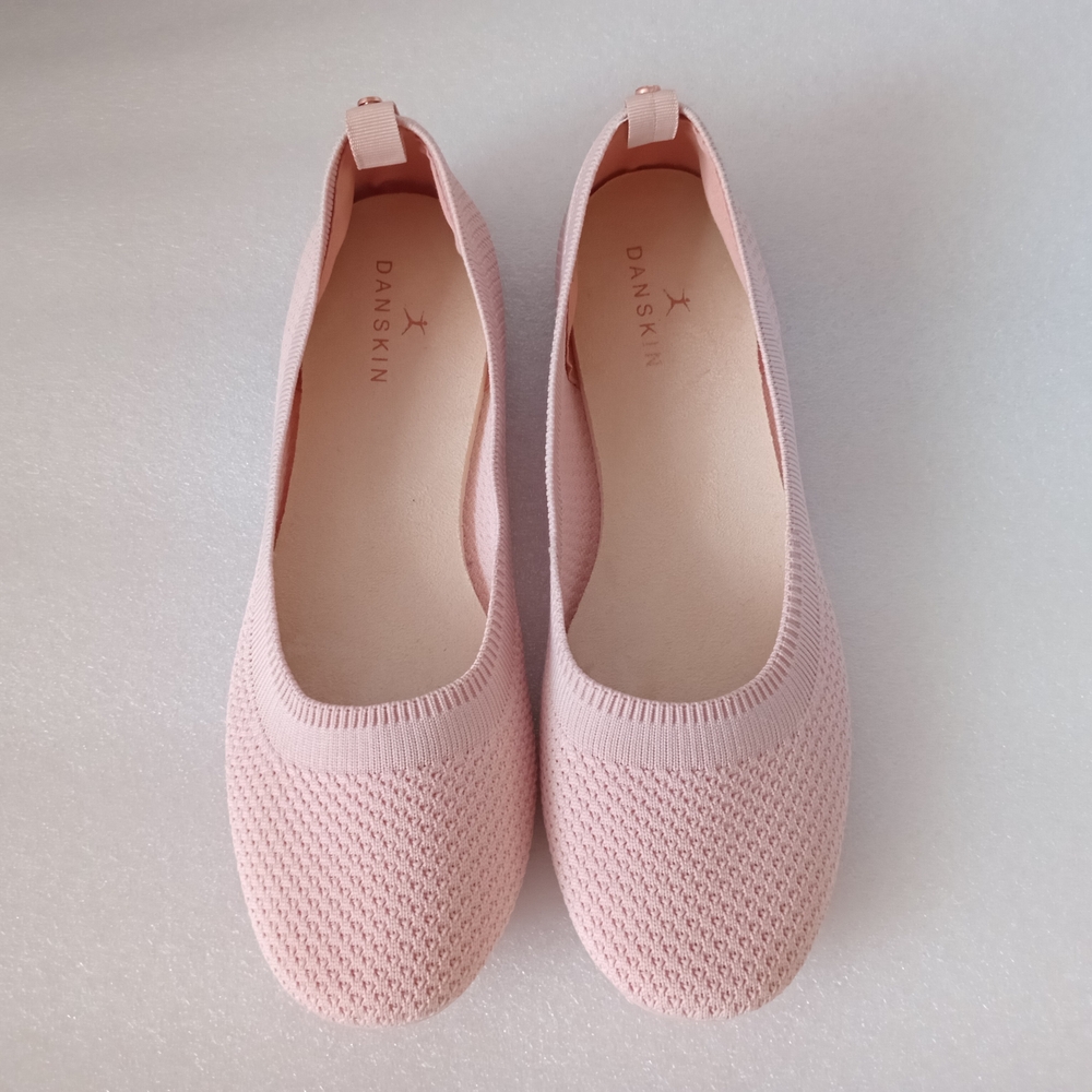 Danskin Pink Ballet Flats Mesh Comfy  Breathable Design Size 10 NWOT